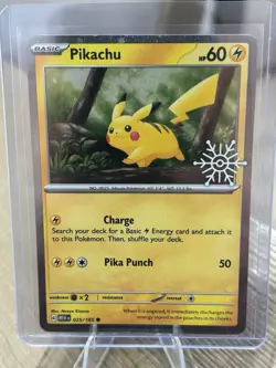 Glaceon ex 26/131 Holiday Snowflake Stamp Promo Pokemon Card Holo Full Art NM - Image 3