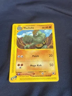 Machoke 085/165 Expedition Base Set Regular Pokemon card played - Image 1