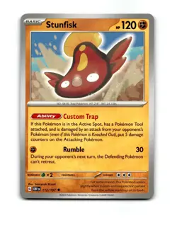 2023 Pokemon TCG Card 112 Stunfisk - Image 1