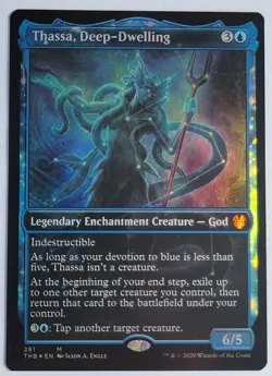 Thassa, Deep-Dwelling (Showcase - Foil) | NM | Theros: Beyond Death THB 261 MTG - Image 1