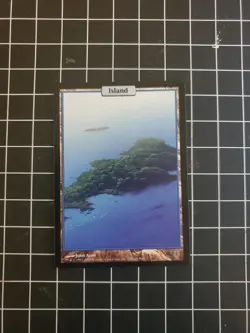 MTG Island Full Art Unhinged Regular LP Condition Magic The Gathering - Image 1