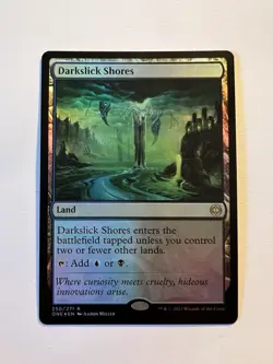 Darkslick Shores - FOIL - MTG Phyrexia: All Will Be One - NM - Image 1