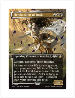 1x Elenda, Saint of Dusk, Borderless Art, Magic the Gathering, MTG NM - Image 1