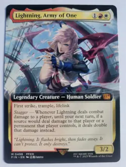 Lightning, Army of One (Extended Art) | NM/M | Final Fantasy | MTG | Magic - Image 1