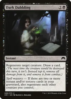 Dark Dabbling 4x FOIL ORI MTG Magic Origins Common MINT black - Image 1