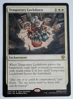 Temporary Lockdown | LP/NM | Dominaria United | DMU 036 | MTG | Magic - Image 1