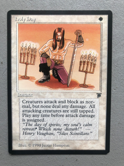 Mtg Carte Magic Legends Holy Day English LP/MP - Image 1