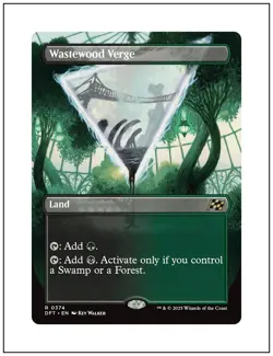 1x Wastewood Verge, Borderless Art, Magic the Gathering, MTG NM - Image 1