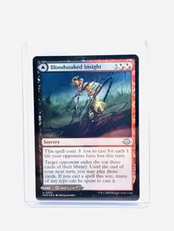 MTG Bloodsoaked Insight/Sanguine Morass, Modern Horizons 3, Foil MT/NM - Image 1