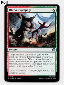 Rhino's Rampage (FOIL) - [Marvel's Spider-Man] MTG NM/M 🔥🌳 - Image 1