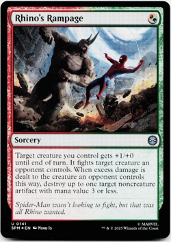 Rhino's Rampage (FOIL) - [Marvel's Spider-Man] MTG NM/M 🔥🌳 - Image 3