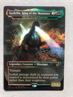 Mtg Carte Magic Ikoria Godzilla King Zilortha Strength Incarnate FOIL English NM - Image 1
