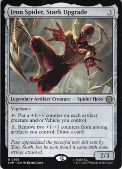 MTG Iron Spider, Stark Upgrade (166) | NM | Spider-Man (SPM) - Image 1