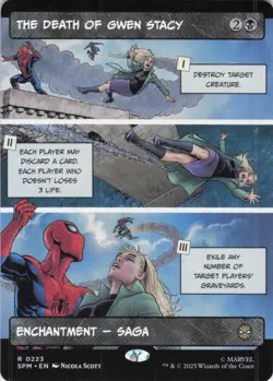 MTG The Death of Gwen Stacy (Borderless) (223) | NM | Spider-Man (SPM) - Image 1