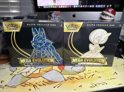 x2 Pokemon Mega Evolution Regular ETB Set Lucario & Gardevoir TCG - Image 1