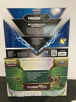 Pokemon V Box Bundle - Pikachu V & Kleavor VSTAR Premium Collection - Sealed New - Image 2