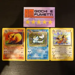 LOTTO 3 CARTE ORIGINALI POKEMON speciali UNICO LOTTO FLAREON, VAPOREON E JOLTEON - Image 1
