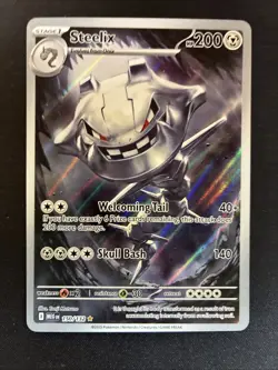 Steelix 150/132 Illustration Rare Pokemon Mega Evolution NM - Image 1
