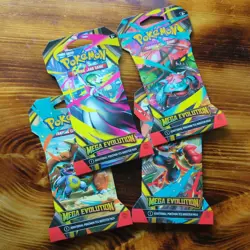 (1) Pokemon TCG Mega Evolutions Sleeved Booster Pack - buy in bulk - Image 1