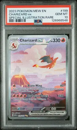 PSA 10 Charizard Ex Special Illustration #199 2023 Pokemon Mew 151 126968546 - Image 1