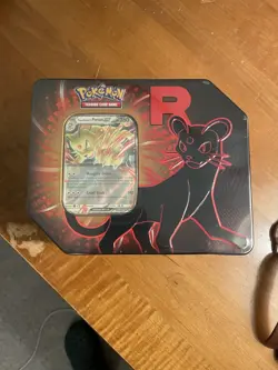 Destined Rivals Team Rocket Tin (Persian ex) - Sealed New - Pokemon TCG - Image 1