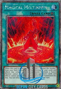 Yugioh Magical Meltdown RA04-EN280 Platinum Secret Rare 1st Edition - Image 1