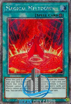 Yugioh Magical Meltdown RA04-EN280 Platinum Secret Rare 1st Edition - Image 3