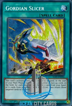 Yugioh Gordian Slicer ALIN-EN066 Secret Rare 1st Edition - Image 1