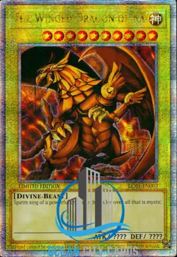 Yugioh The Winged Dragon of Ra Quarter Century Secret Rare Card LC01-EN003 - Image 1