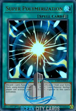 Yugioh RA03-EN053 / DUDE-EN040 Super Polymerization Ultra Rare 1st Edition - Image 3