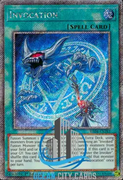 Yugioh RA04-EN281 Invocation Platinum Secret Rare 1st Edition - Image 1
