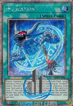 Yugioh RA04-EN281 Invocation Platinum Secret Rare 1st Edition - Image 5