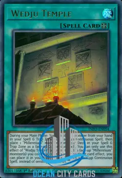 Yugioh Wedju Temple 1st Ed Ultra Rare INFO-EN054 - Image 1