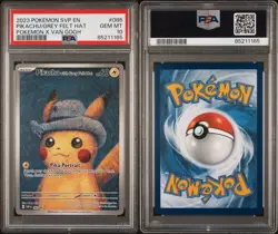 PSA 10 Pikachu With Grey Felt Hat Pokemon X Van Gogh 085 Promo Card - Image 3