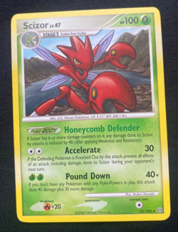 Pokemon Card: Stormfront Rare: Scizor 25/100 (LP) - Image 1