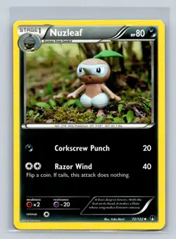 Nuzleaf #72/122 XY: BREAKpoint Uncommon - Pokemon Cards D46 - Image 1