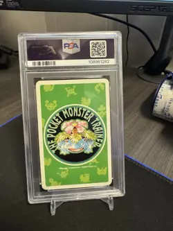 1996 Pokemon Poker Playing Card Snorlax 4 of Spades Green Deck PSA 9 - Image 2