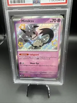 2024 Pokemon PAF en Mimikyu Shiny Rare Card #160 PSA 10 - Image 2