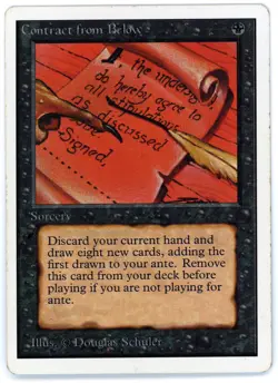 1x CONTRACT FROM BELOW [2ED - UNLIMITED EDITION] - MTG VINTAGE CARD [VERY GOOD] - Image 1