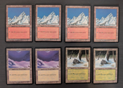 Lot of 8 "Snow-Covered" land cards (Ice Age - Magic the Gathering) - Image 1
