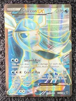 Pokemon TCG Glaceon EX Full Art Card 116/124 2016 XY Fates Collide - Image 1