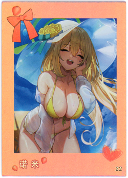 ❤IZAYOI NONOMI - Anime Waifu Trading Card - DIMENSIONAL OKA - P-22 BLUE ARCHIVE - Image 1