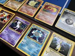 Pokemon TCG 12 Card Lot of Holos Flareon Mew 1st Edition Machamp Ninietails Holo - Image 1
