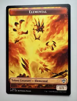 Elemental (0014) // Soldier (0026) Double-Sided Token [Outlaws of Magic MTG - Image 1