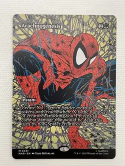 1 x Arachnogenesis - Borderless - Marvel Universe - NM-Mint - MTG - Image 1