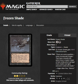 1993 MtG Magic the Gathering Limited Beta Frozen Shade Vintage PSA 8 NM-MT - Image 4