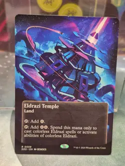 R 0059 Eldrazi Temple BORDERLESS Edge of Eternities STELLAR SIGHTS POSTER Land - Image 1