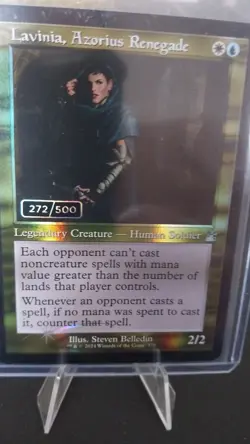 MTG Lavinia, Azorius Renegade Retro Frame, Serial 272/500, Ravnica Remastered - Image 1