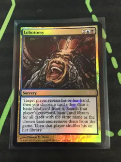 MTG Magic The Gathering Lobotomy Foil Promo Dimir Commander - Image 1