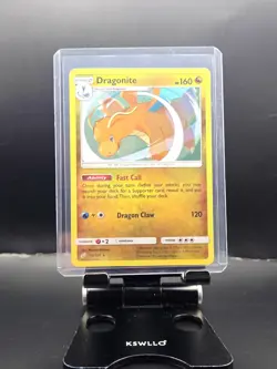 2019 Pokemon, S&M Team Up Promos, #119/181 Dragonite, Cosmos Holo Rare - Image 3